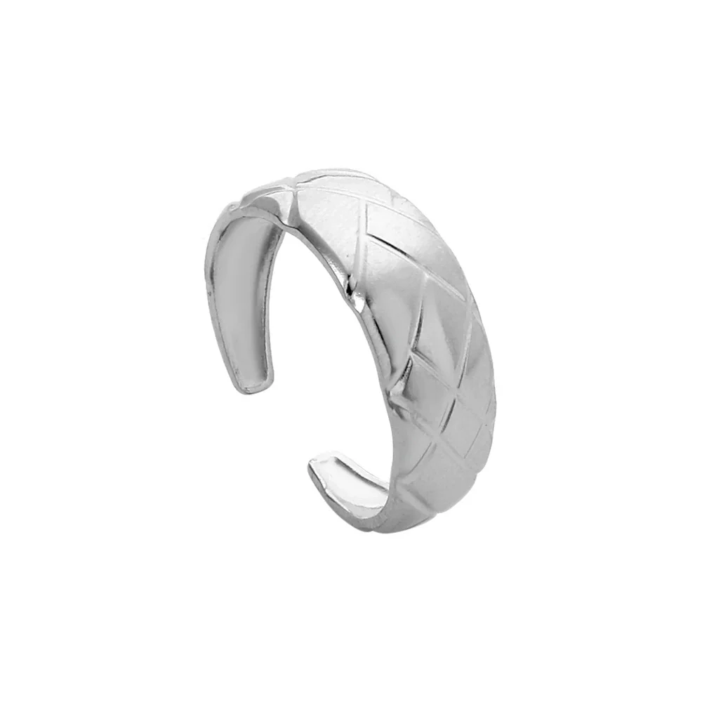 Wholesale Titanium Steel And Stainless Steel Opening Ring Geometric Style Electroplated For Women And Couples - Image 20