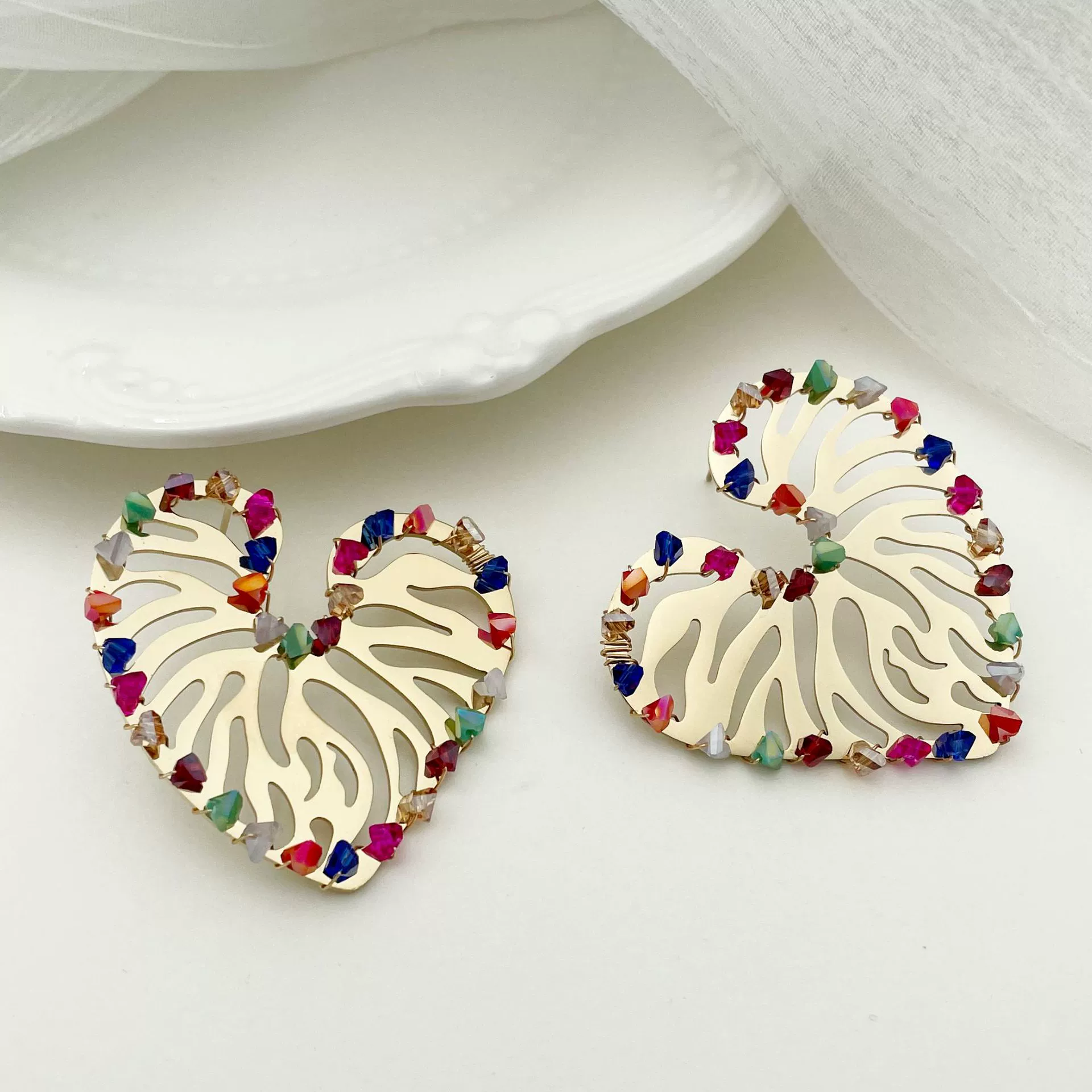 Wholesale Titanium Steel Earrings Retro Style Hollow Design - Image 4