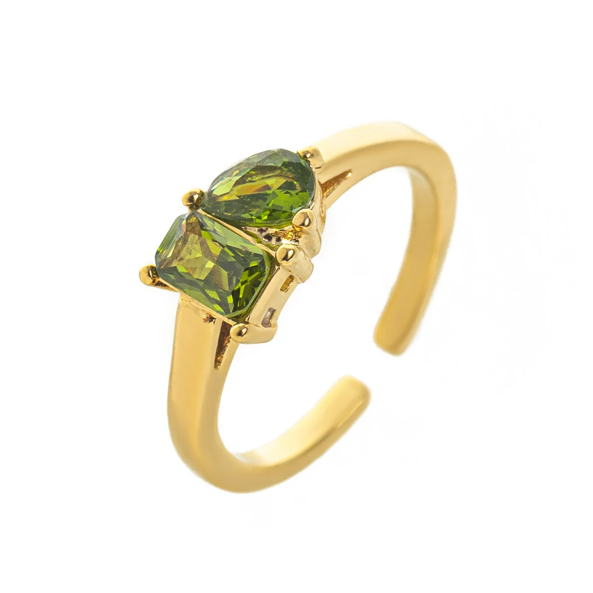 Wholesale Titanium Steel Electroplated Geometric Retro Unisex December Birthstone Ring With Color Preservation - Image 13