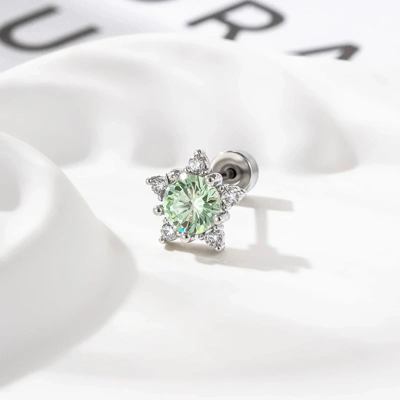 Wholesale Titanium Steel Fashion Butterflyinlaid Zircon Ear Bone Nails For Women - Image 13