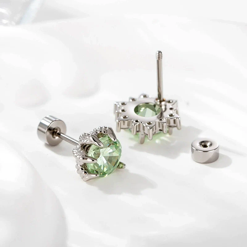 Wholesale Titanium Steel Fashion Butterflyinlaid Zircon Ear Bone Nails For Women - Image 4
