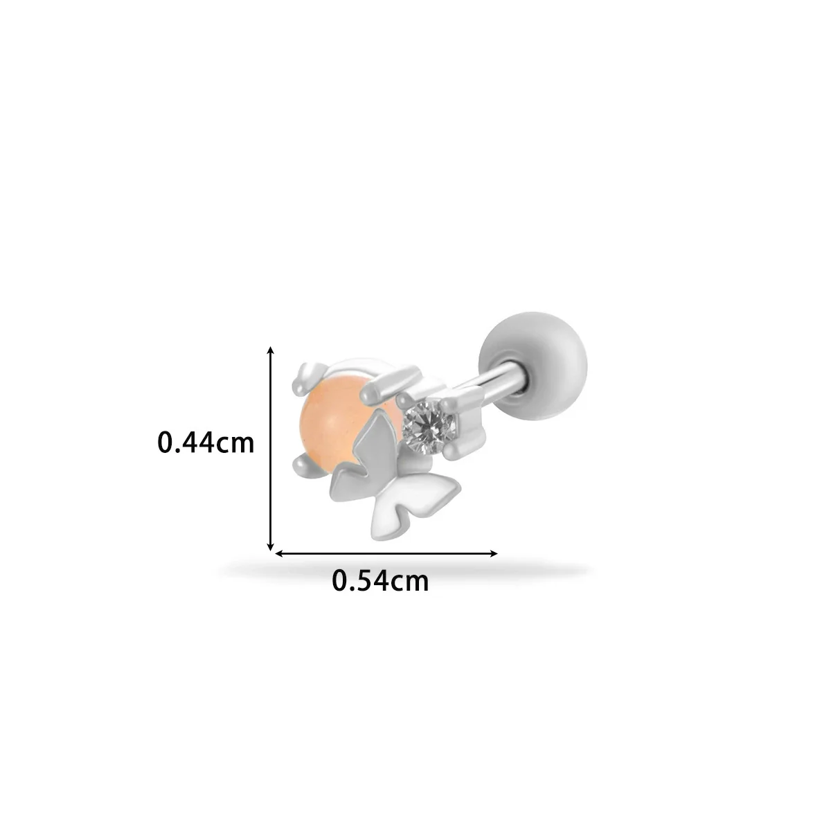 Wholesale Titanium Steel Flower Pattern Electroplated Women's Cartilage Earrings - Image 24