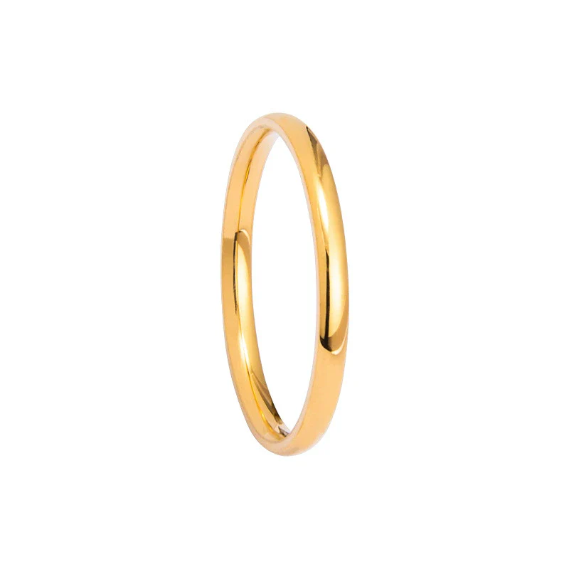 Wholesale Titanium Steel Geometric Polished Fingertip Tail Ring For Couples And Women - Image 6