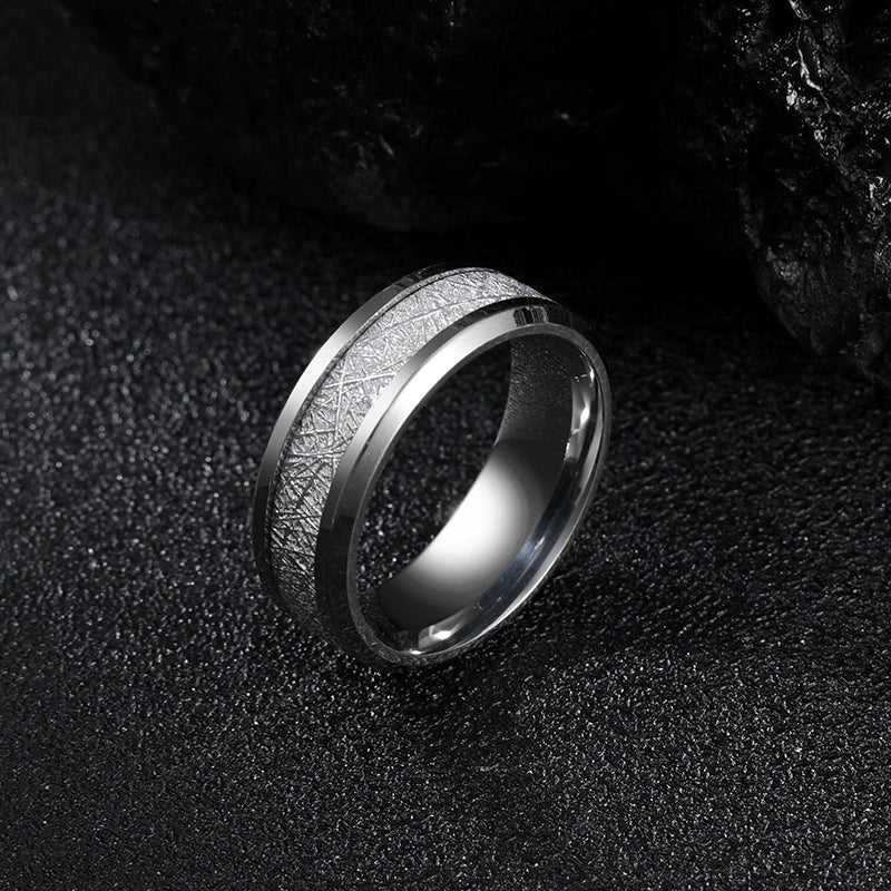 Wholesale Titanium Steel Geometric Ring With Polishing Treatment For Men And Women - Image 3