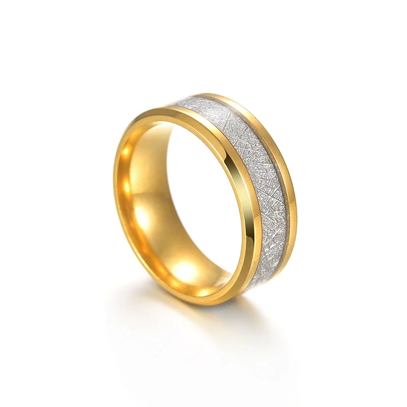 Wholesale Titanium Steel Geometric Ring With Polishing Treatment For Men And Women - Image 8