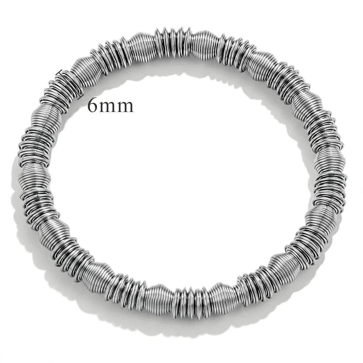 Wholesale Titanium Steel Gold Plated Wire Mesh Cshaped Adjustable Stainless Steel Bracelet For Men And Women - Image 7