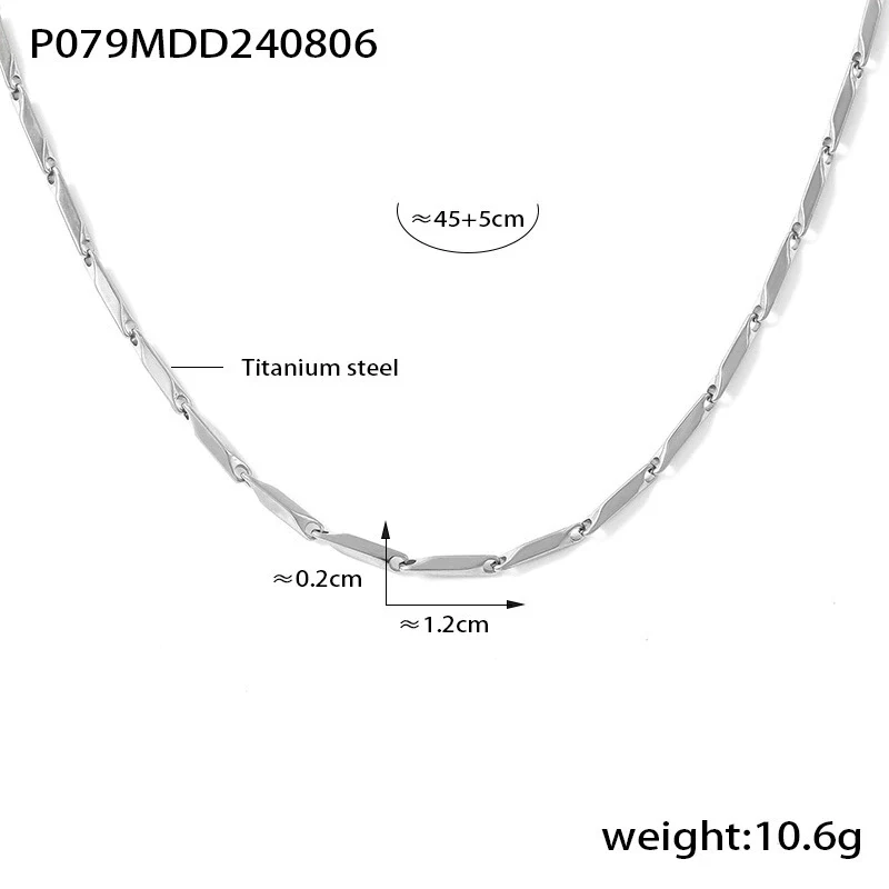 Wholesale Titanium Steel Goldplated Fashion Necklace And Bracelet With Diamond Carved Pattern For Women - Image 18