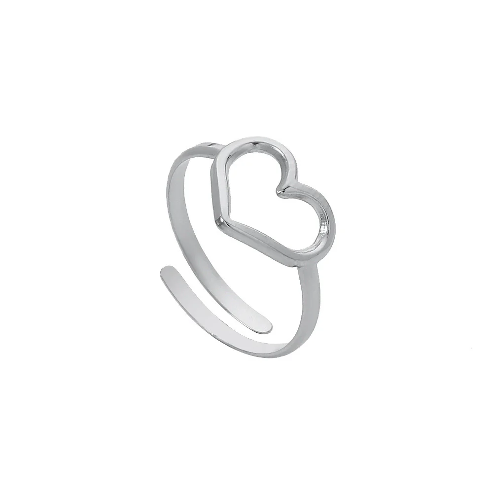 Wholesale Titanium Steel Opening Ring Geometric Style Electroplated Unisex - Image 13