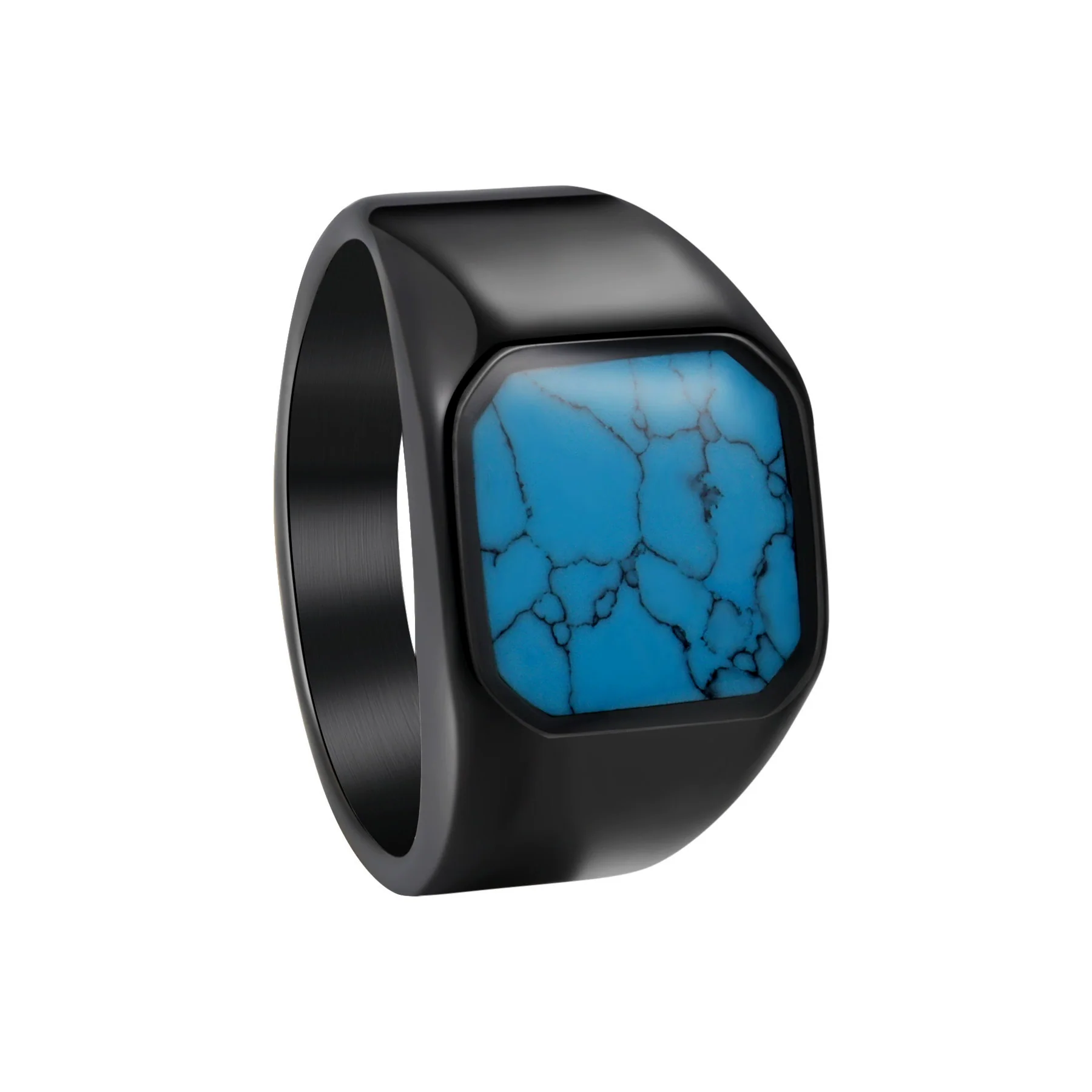 Wholesale Titanium Steel Ring For Men Retro Style With Electroplating - Image 7