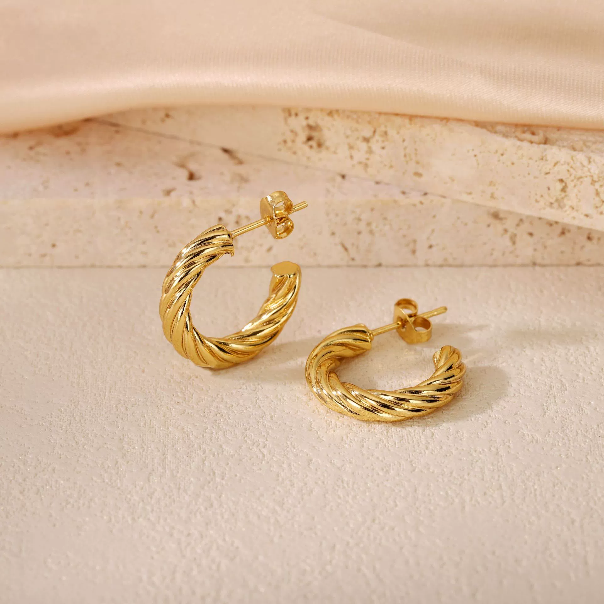 Wholesale Titanium Steel Women's Geometric Earrings Fashion Elegant Stereo Highend Polish Style - Image 47