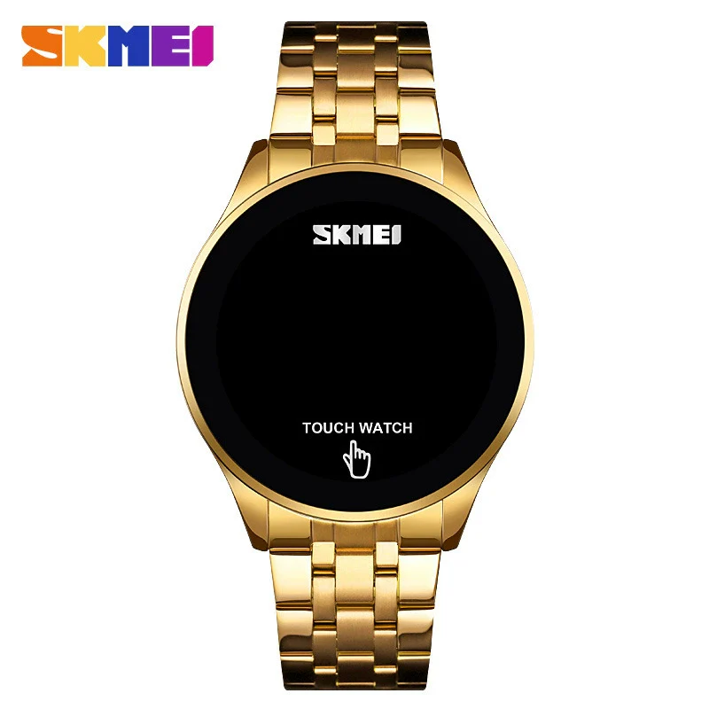 Wholesale Touch Screen Watch Zinc Alloy Case Stainless Steel Strap Round Luminous Electronic Watch For Men - Image 5