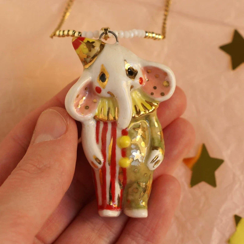 Wholesale Unisex Cartoon Animal And Heart Shaped Copper Electroplated Necklace - Image 6