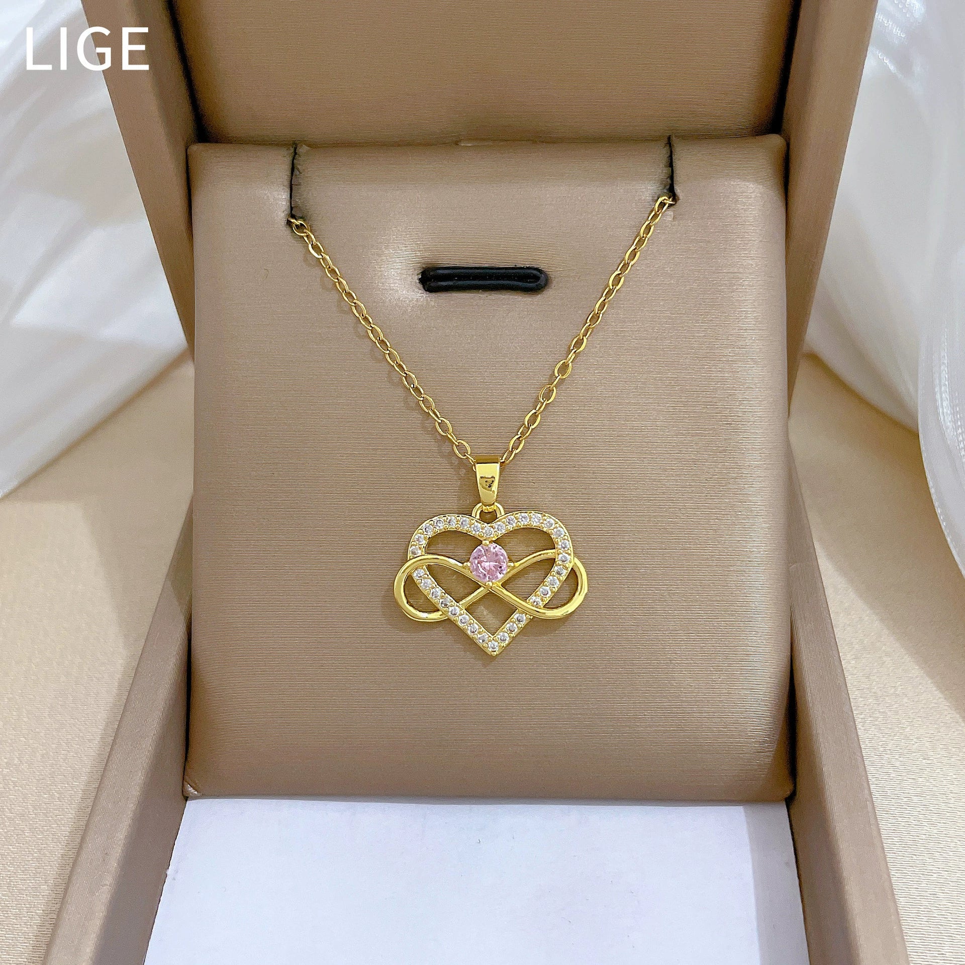 Wholesale Unisex Cartoon Minimalist Animal Zodiac Pattern Stainless Steel Copper Pendant Necklace