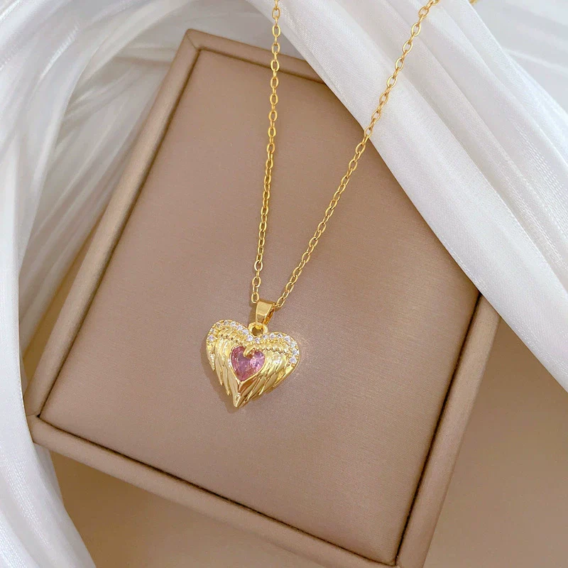 Wholesale Unisex Geometric Cartoon Stainless Steel Copper Micro Inlay Full Diamond Clavicle Chain Jewelry - Image 4
