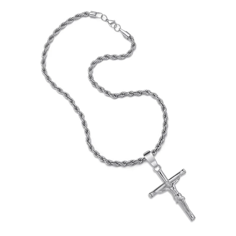 Wholesale Unisex Geometric Cross Necklace 18K Gold Plated Purely Handmade Copper - Image 8