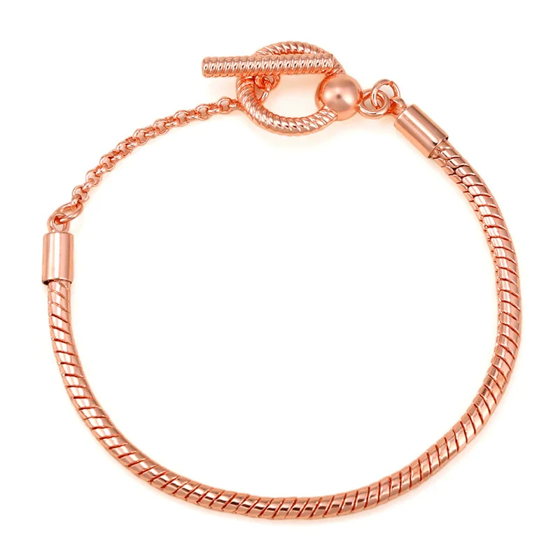 Wholesale Unisex Geometric Electroplated Metal Snake Bone Base Chain Bracelet For Diy Making - Image 22