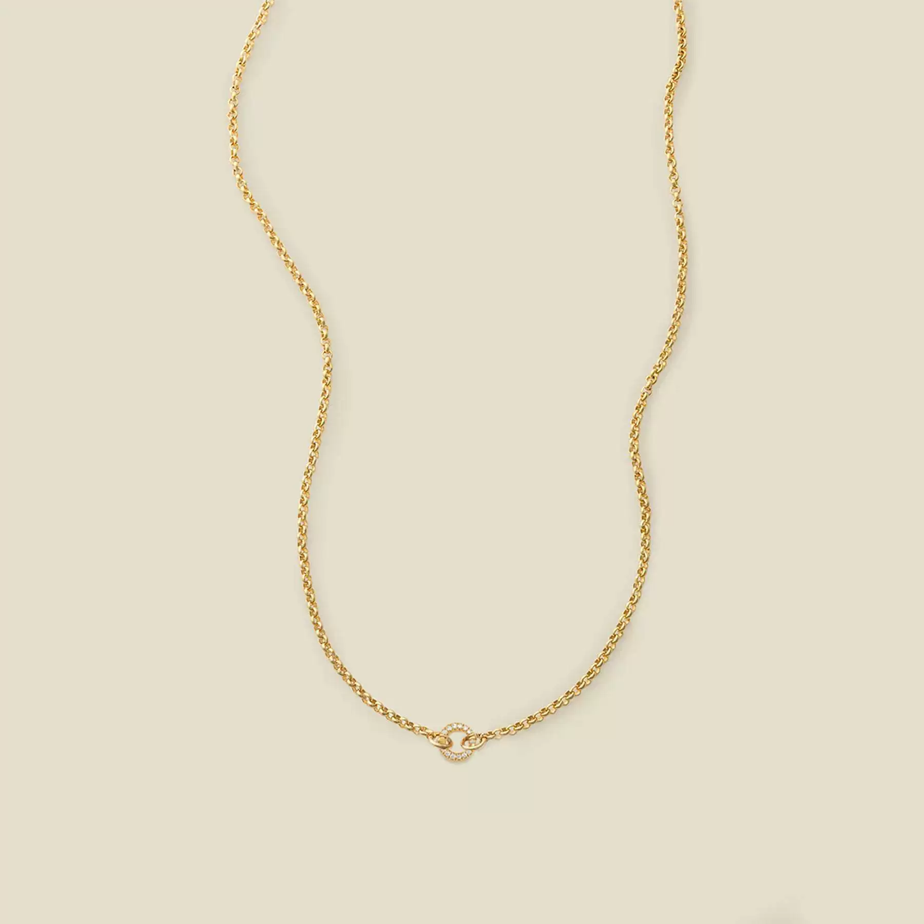 Wholesale Unisex Geometric Round Oval Necklace Electroplated 18K Gold Color Retention Copper Stainless Steel - Image 10