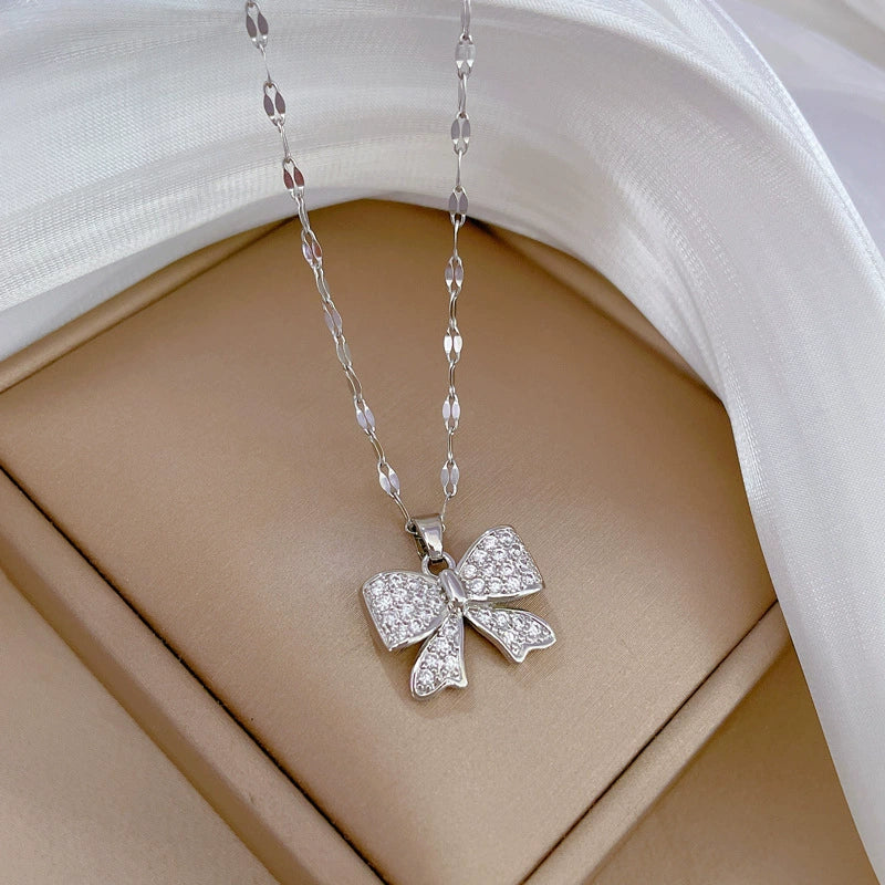 Wholesale Unisex Geometric Stainless Steel Copper Pendant Lip Chain Necklace - Image 6