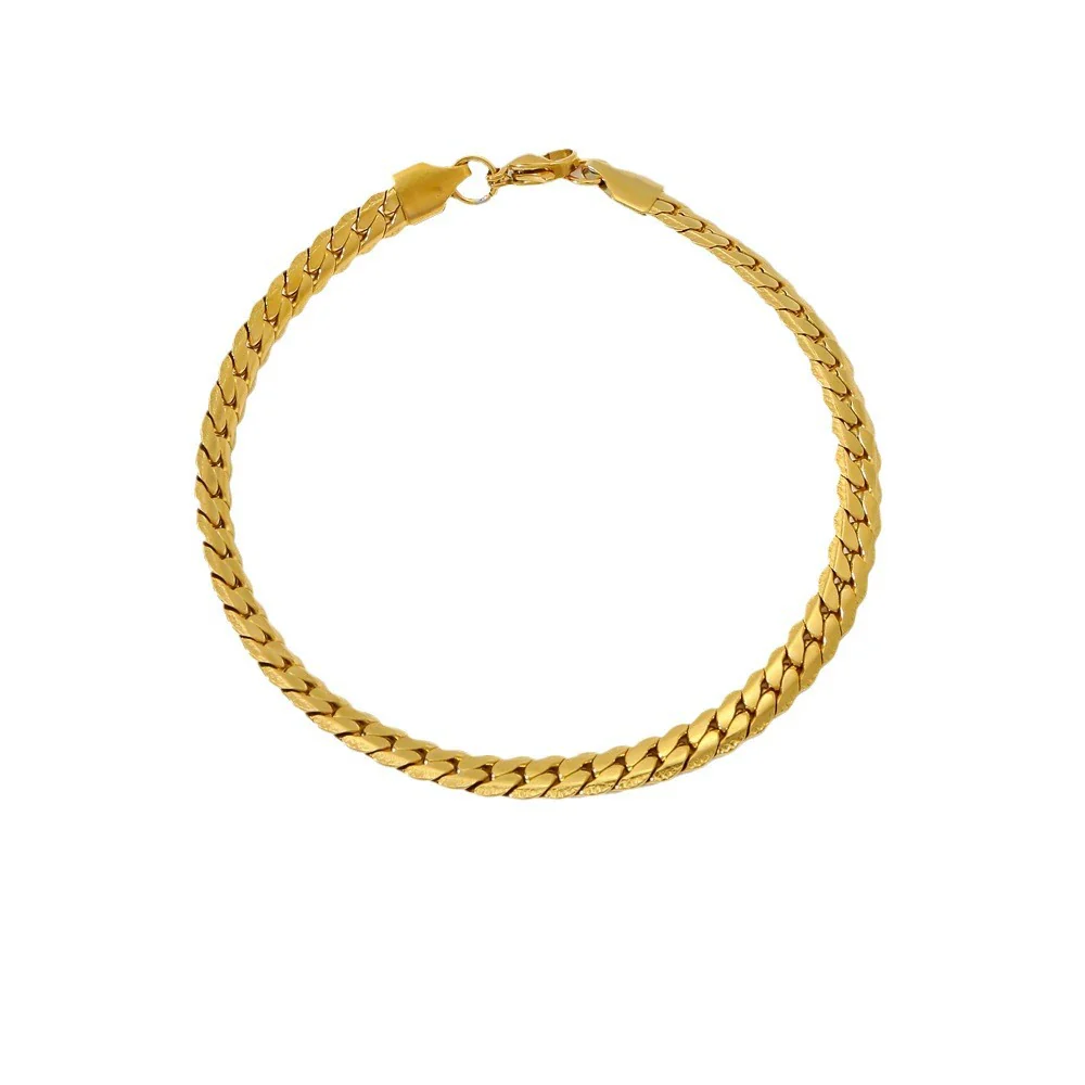 Wholesale Unisex Geometric Stainless Steel Embossed Electroplating Jewelry Bracelets That Do Not Fade Niche Stylish - Image 5