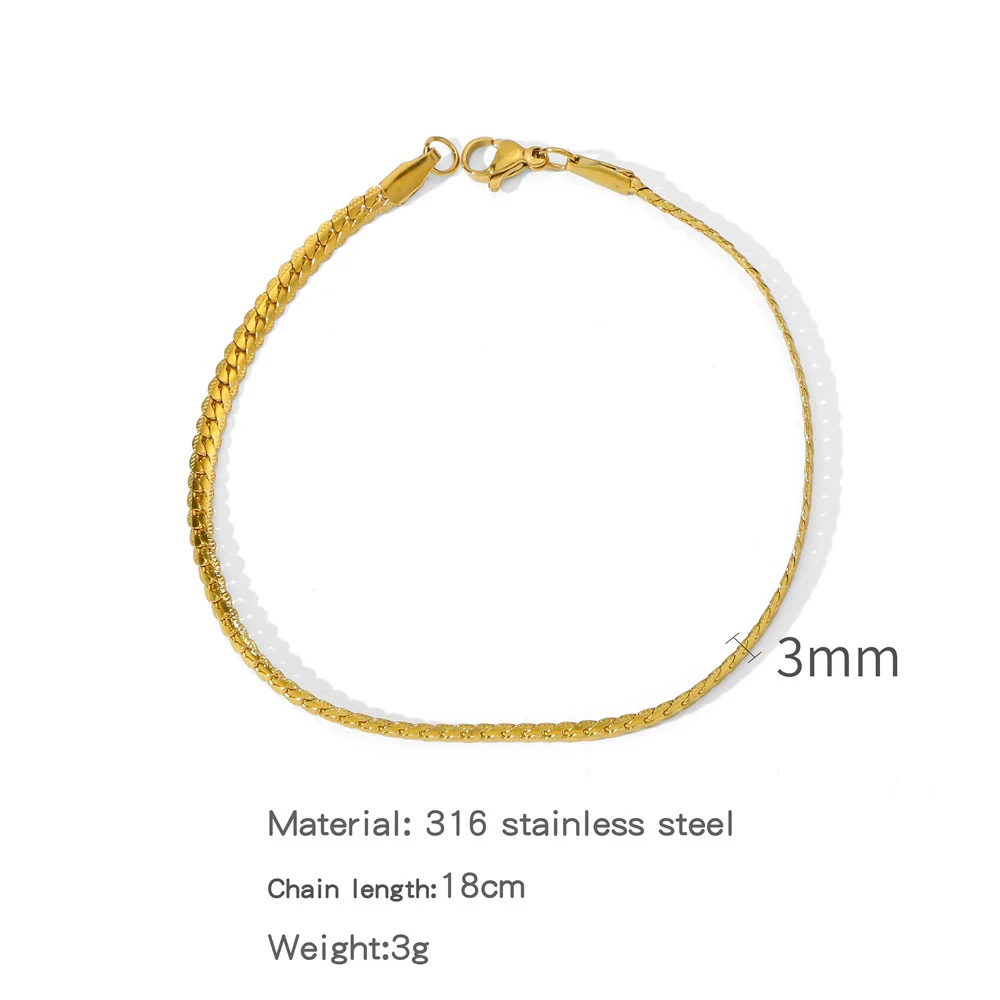 Wholesale Unisex Geometric Stainless Steel Embossed Electroplating Jewelry Bracelets That Do Not Fade Niche Stylish - Image 6
