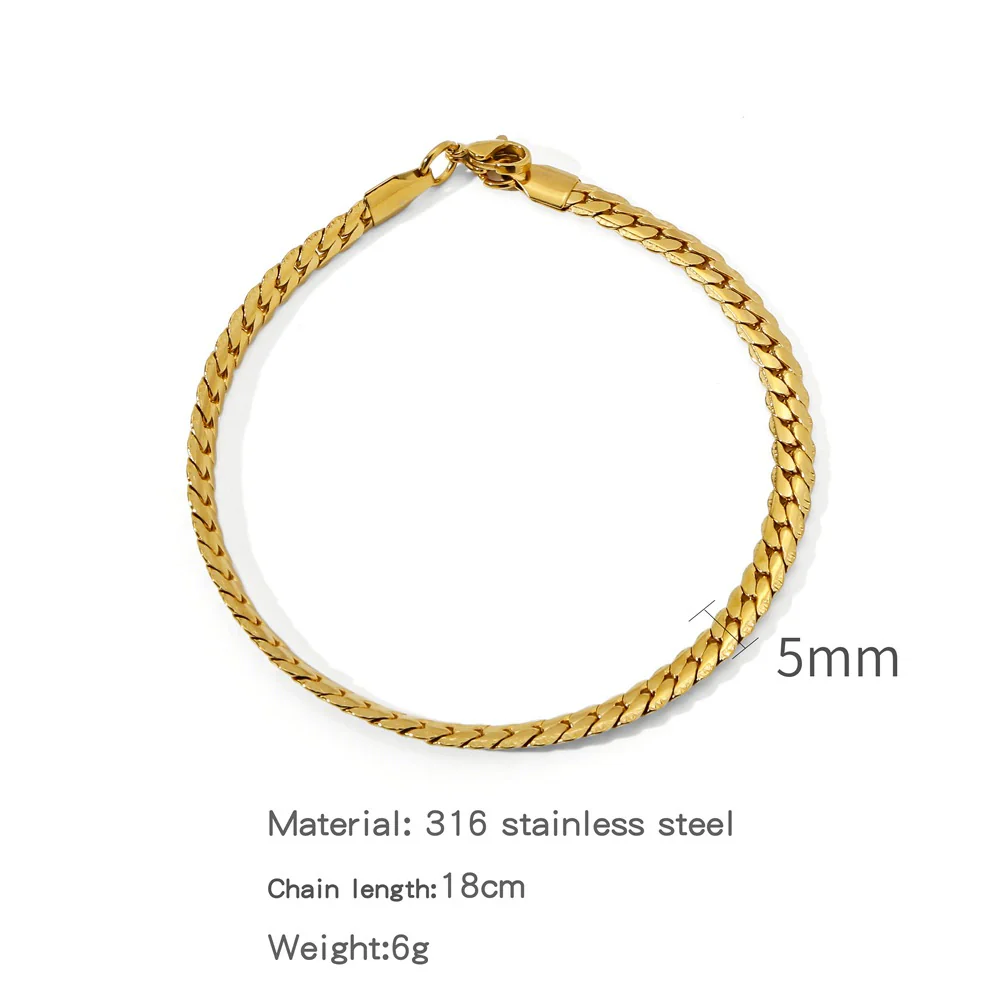 Wholesale Unisex Geometric Stainless Steel Embossed Electroplating Jewelry Bracelets That Do Not Fade Niche Stylish - Image 8