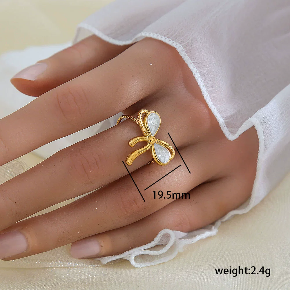 Wholesale Unisex Geometric Titanium Steel Electroplated Ring - Image 54