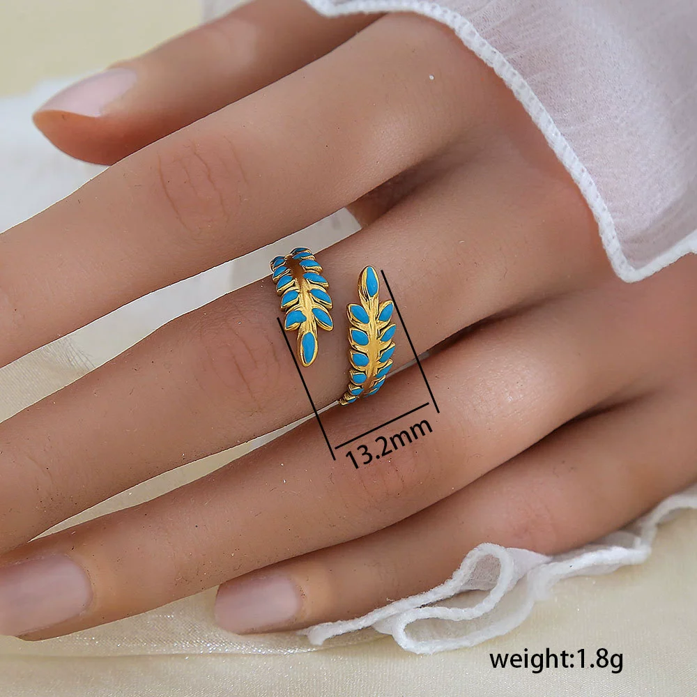 Wholesale Unisex Geometric Titanium Steel Electroplated Ring - Image 63