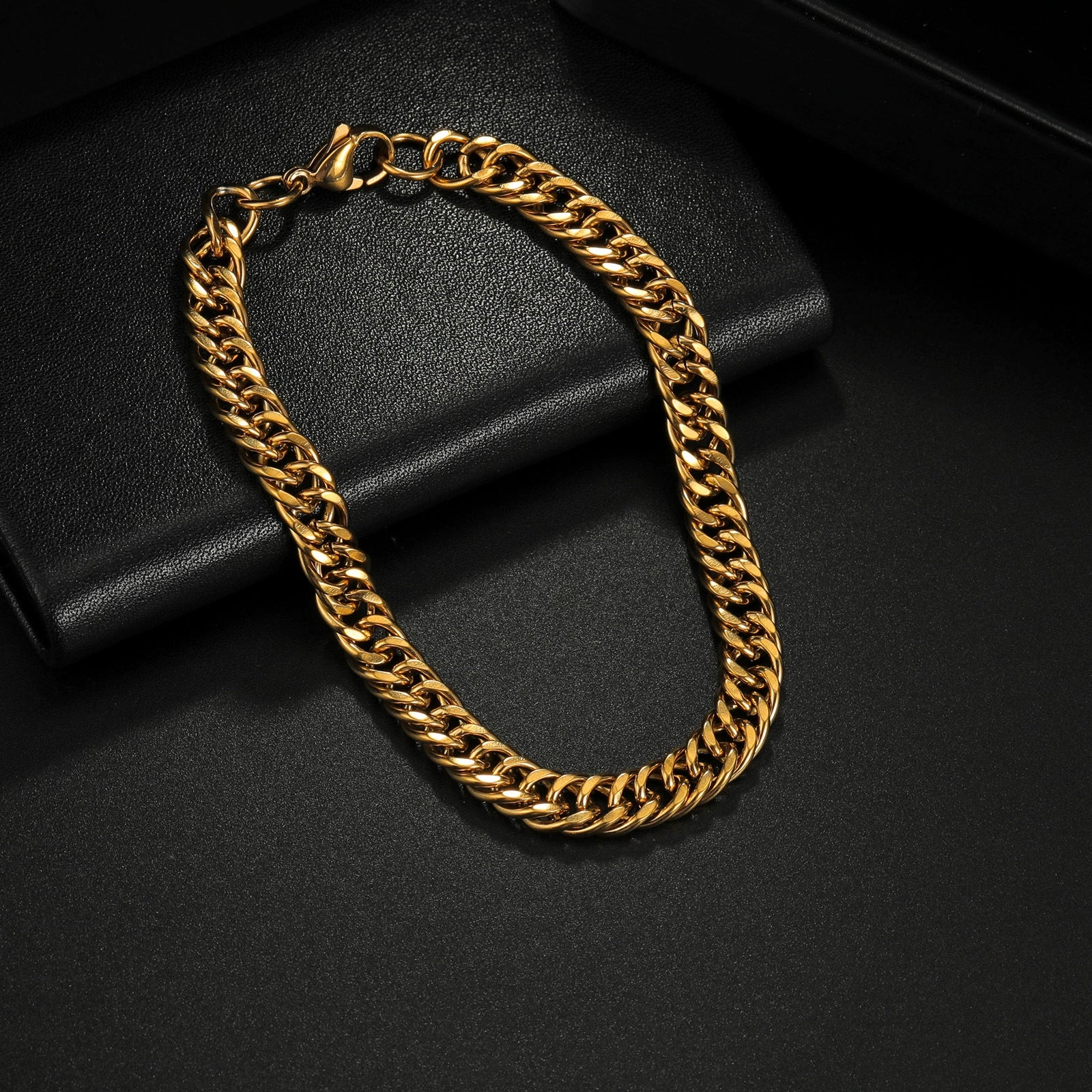 Wholesale Unisex Geometric Titanium Steel Polishing Hiphop Niche Design Bracelet Jewelry - Image 3