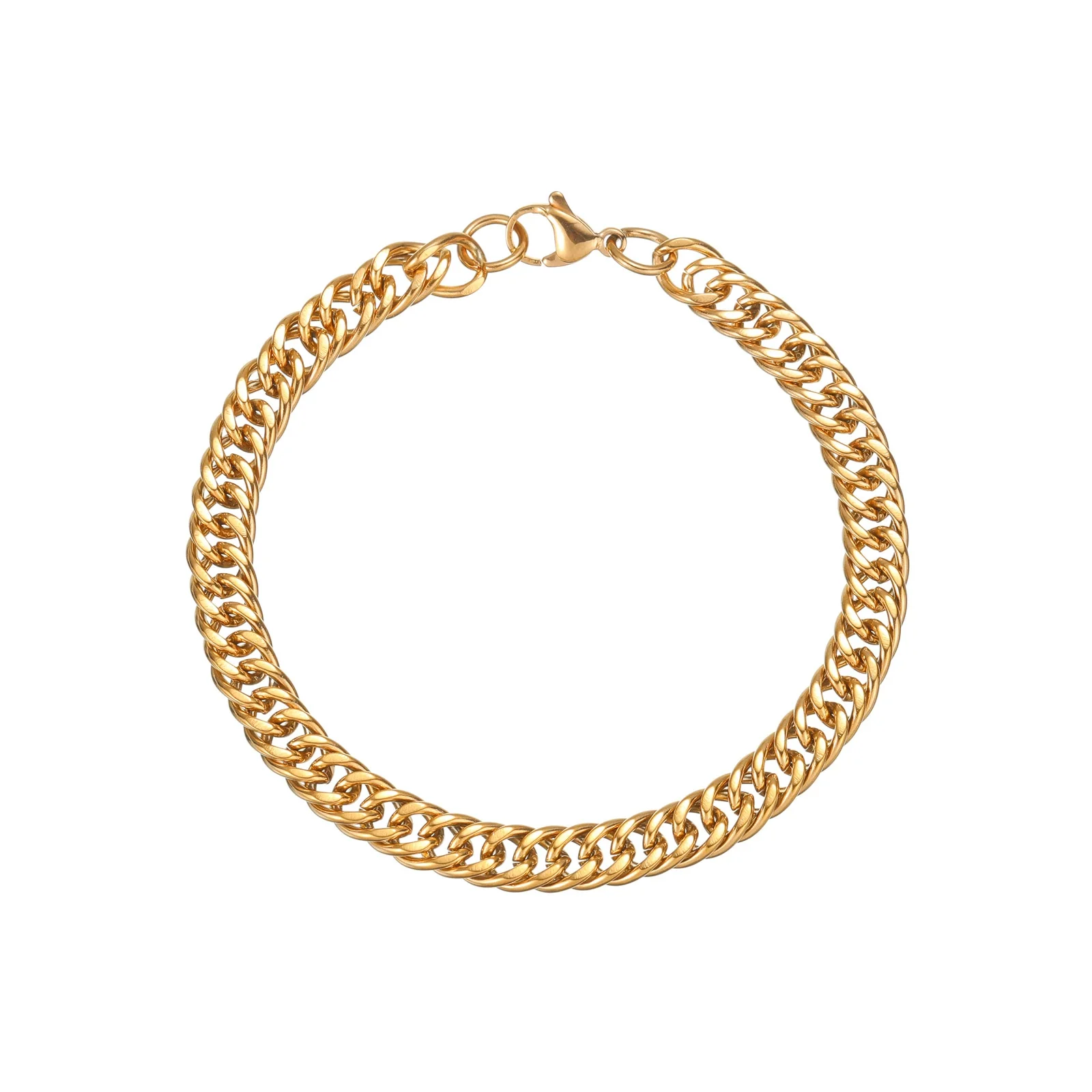 Wholesale Unisex Geometric Titanium Steel Polishing Hiphop Niche Design Bracelet Jewelry - Image 5
