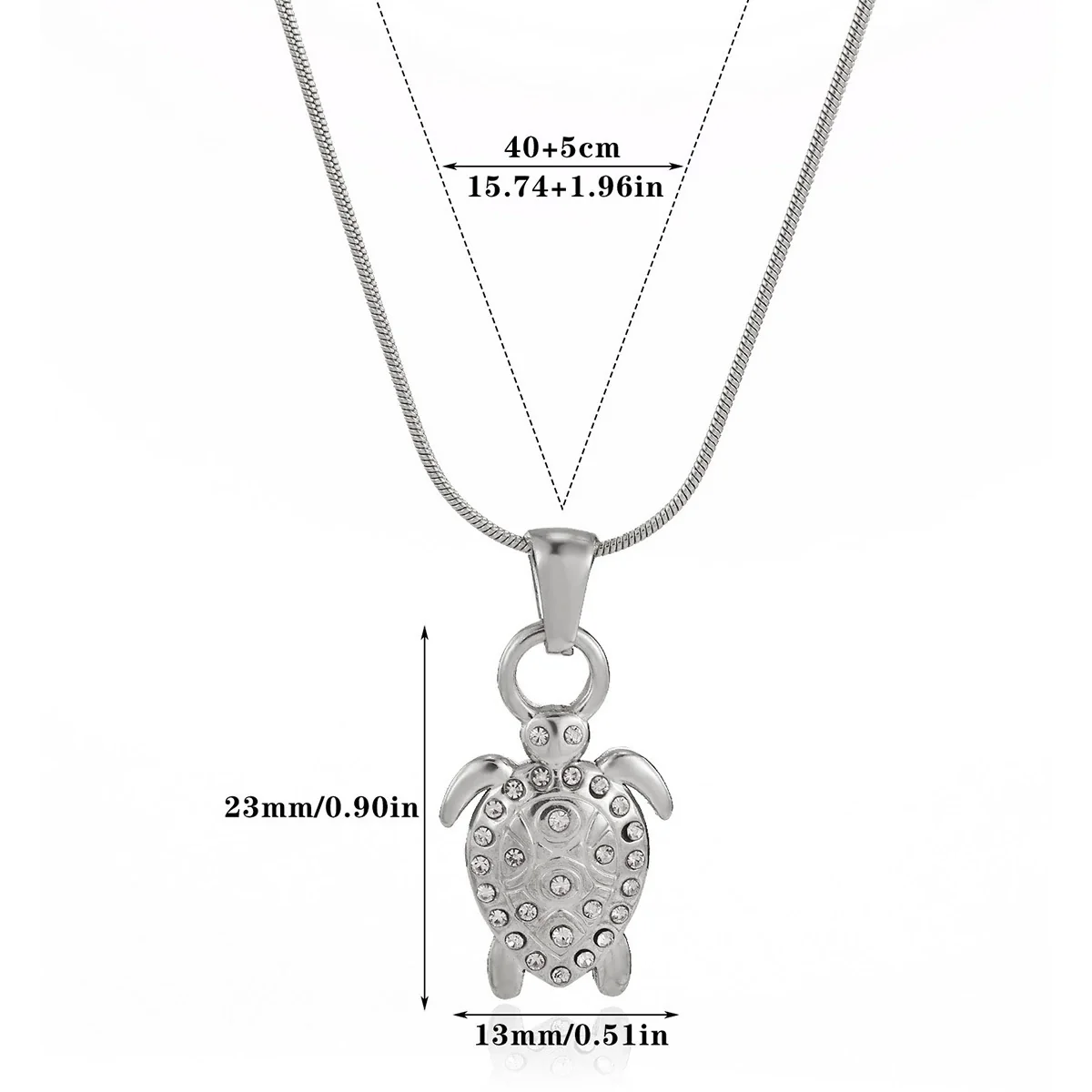 Wholesale Unisex Gold Plated Stainless Steel Rope Chain Necklace With Diamond Turtle Pendant Marine Series High End Jewelry - Image 7
