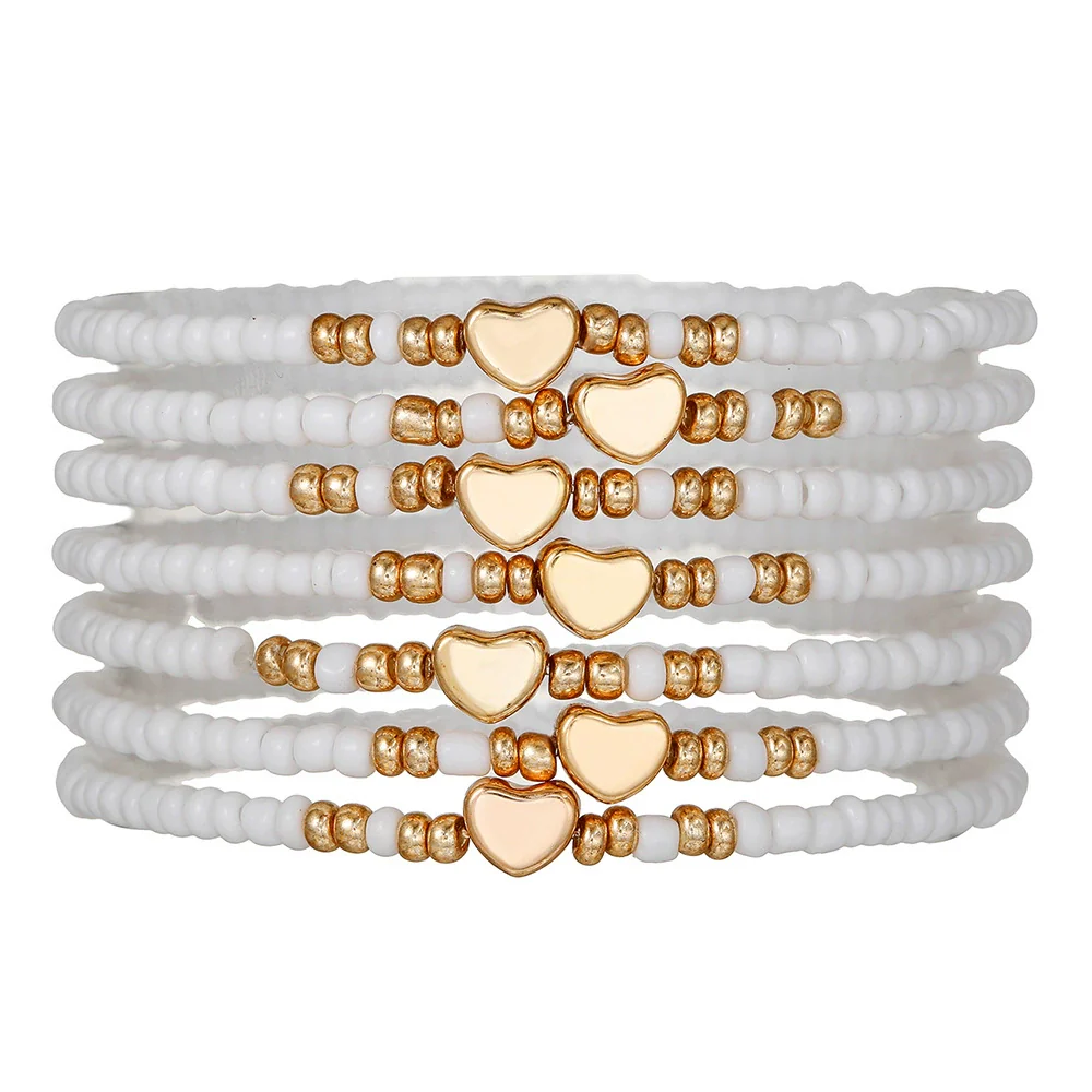 Wholesale Unisex Handmade Love Bracelet With Rice Beads Alloy - Image 11