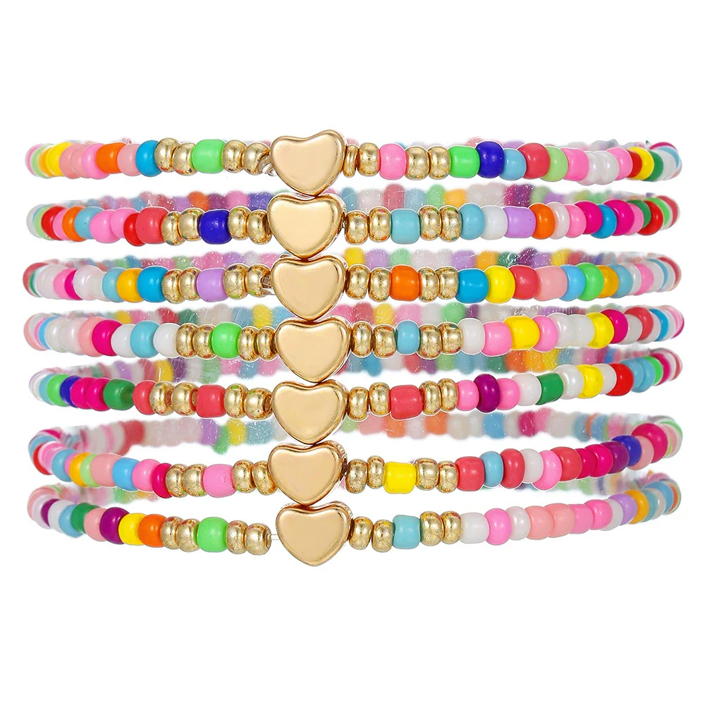 Wholesale Unisex Handmade Love Bracelet With Rice Beads Alloy - Image 6