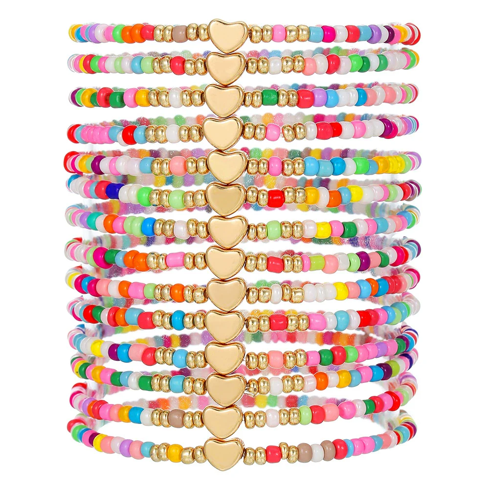 Wholesale Unisex Handmade Love Bracelet With Rice Beads Alloy - Image 7