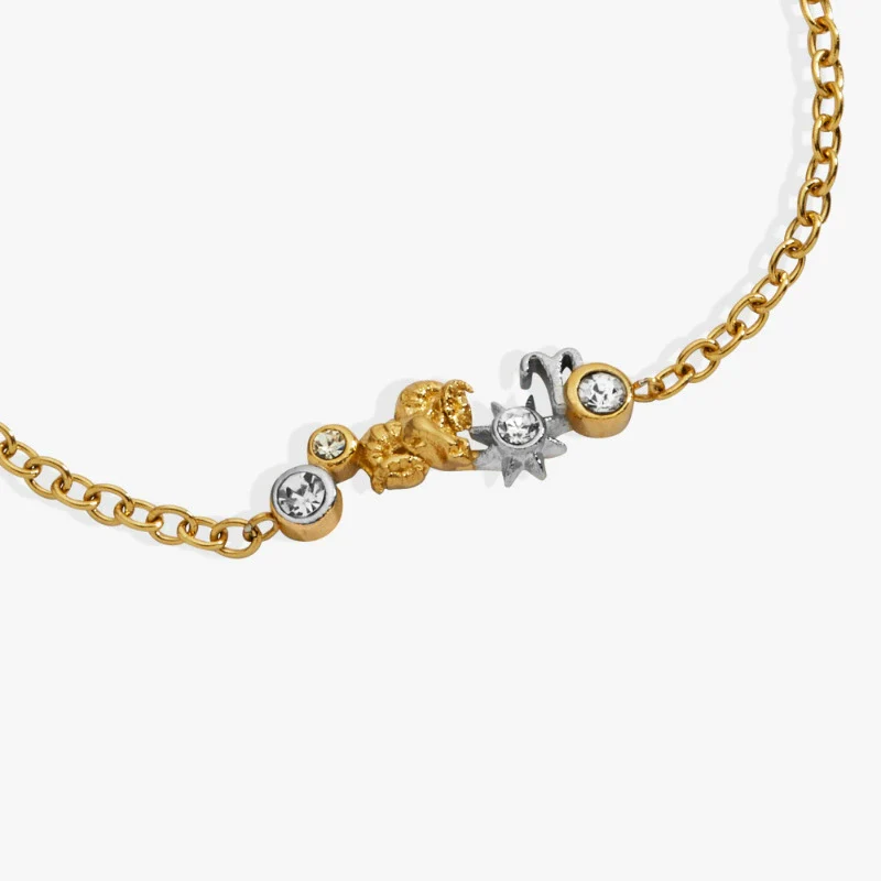 Wholesale Unisex Heart Shape Twelve Zodiac Sign Pendant Necklace With Stainless Steel And Copper Electroplated - Image 7