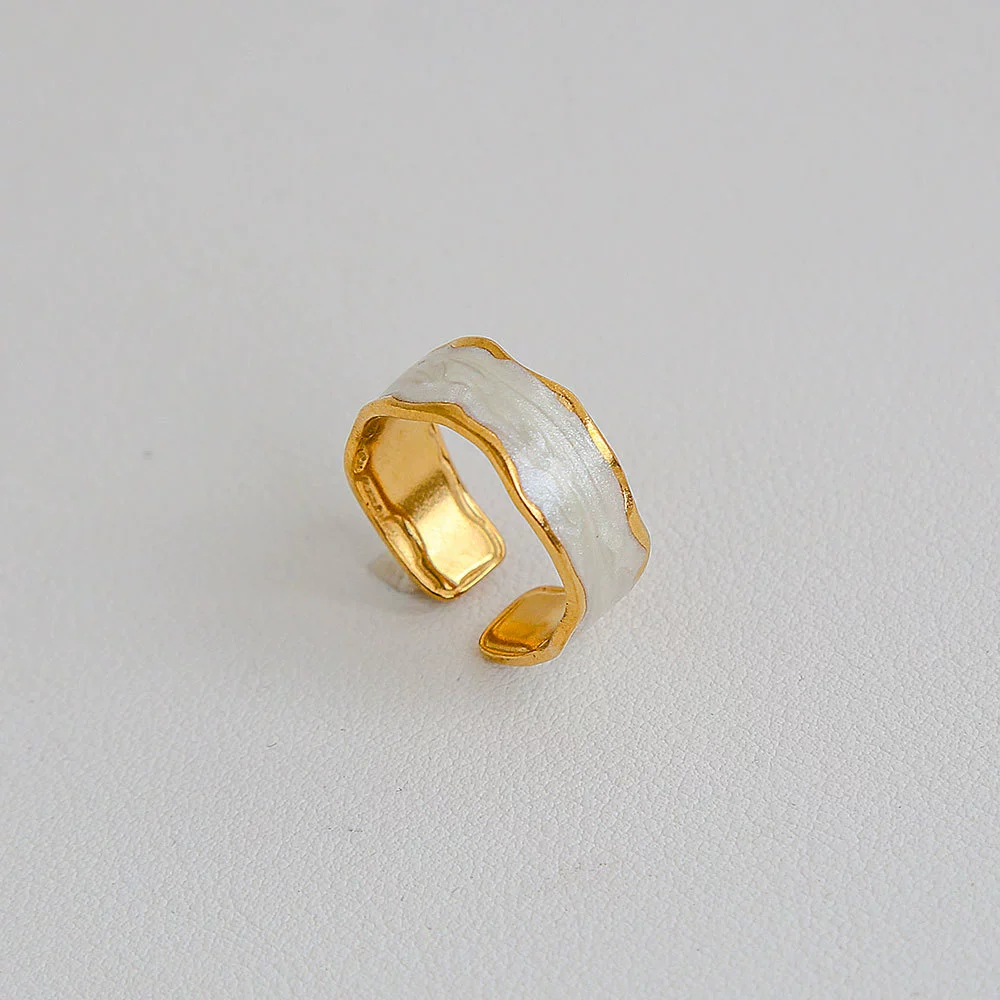 Wholesale Unisex Ins Style Geometric Butterfly Open Ring 18K Goldplated Titanium Steel - Image 11