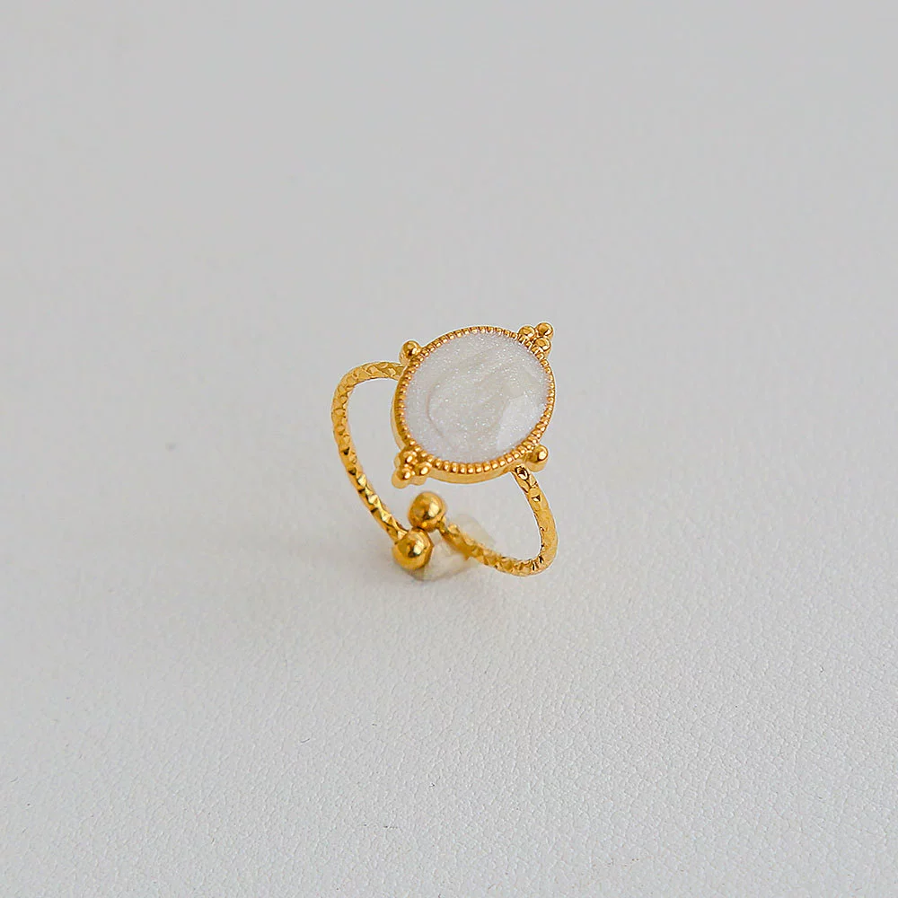 Wholesale Unisex Ins Style Geometric Butterfly Open Ring 18K Goldplated Titanium Steel - Image 14