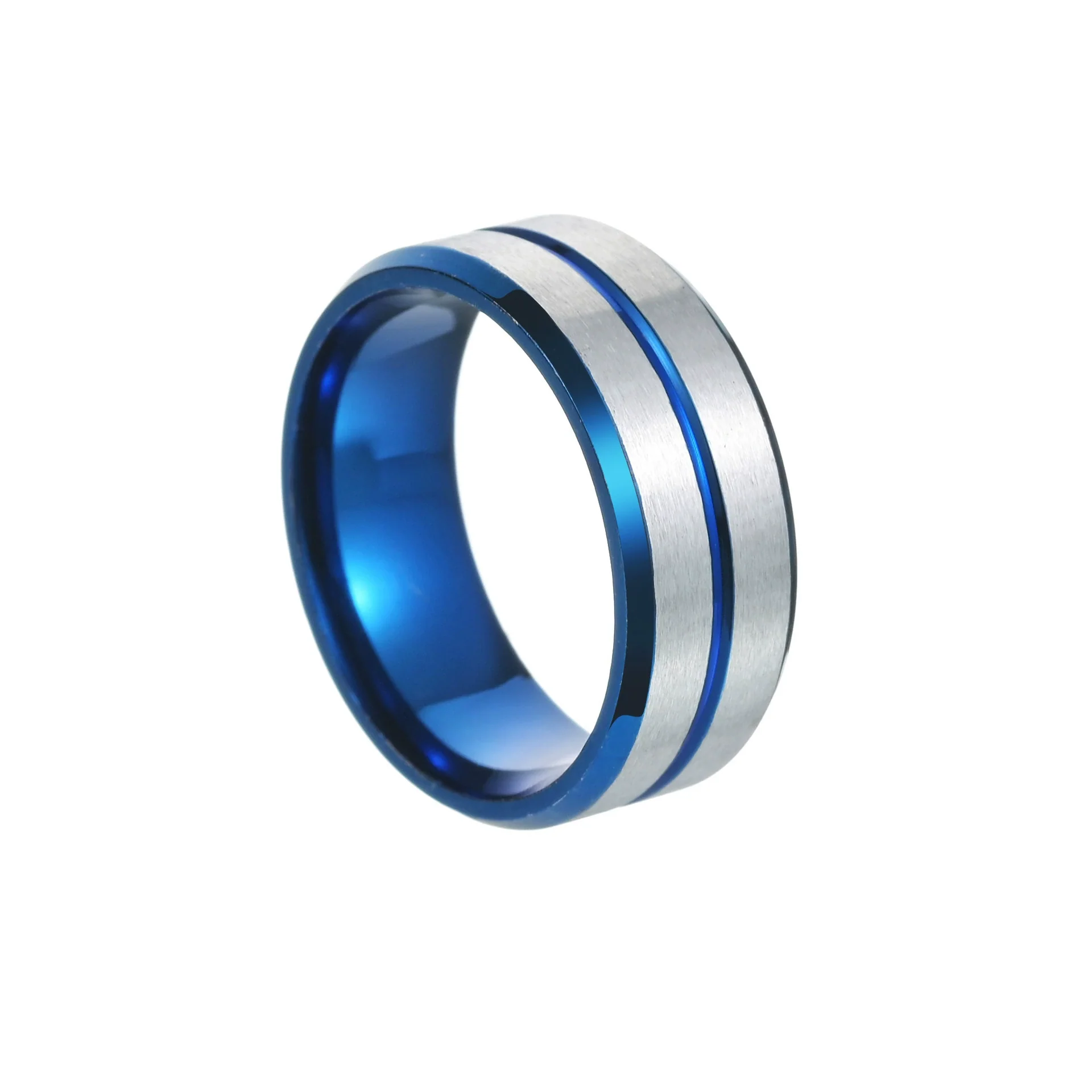 Wholesale Unisex Jewelry Geometric Stainless Steel Ring Electroplating - Image 4