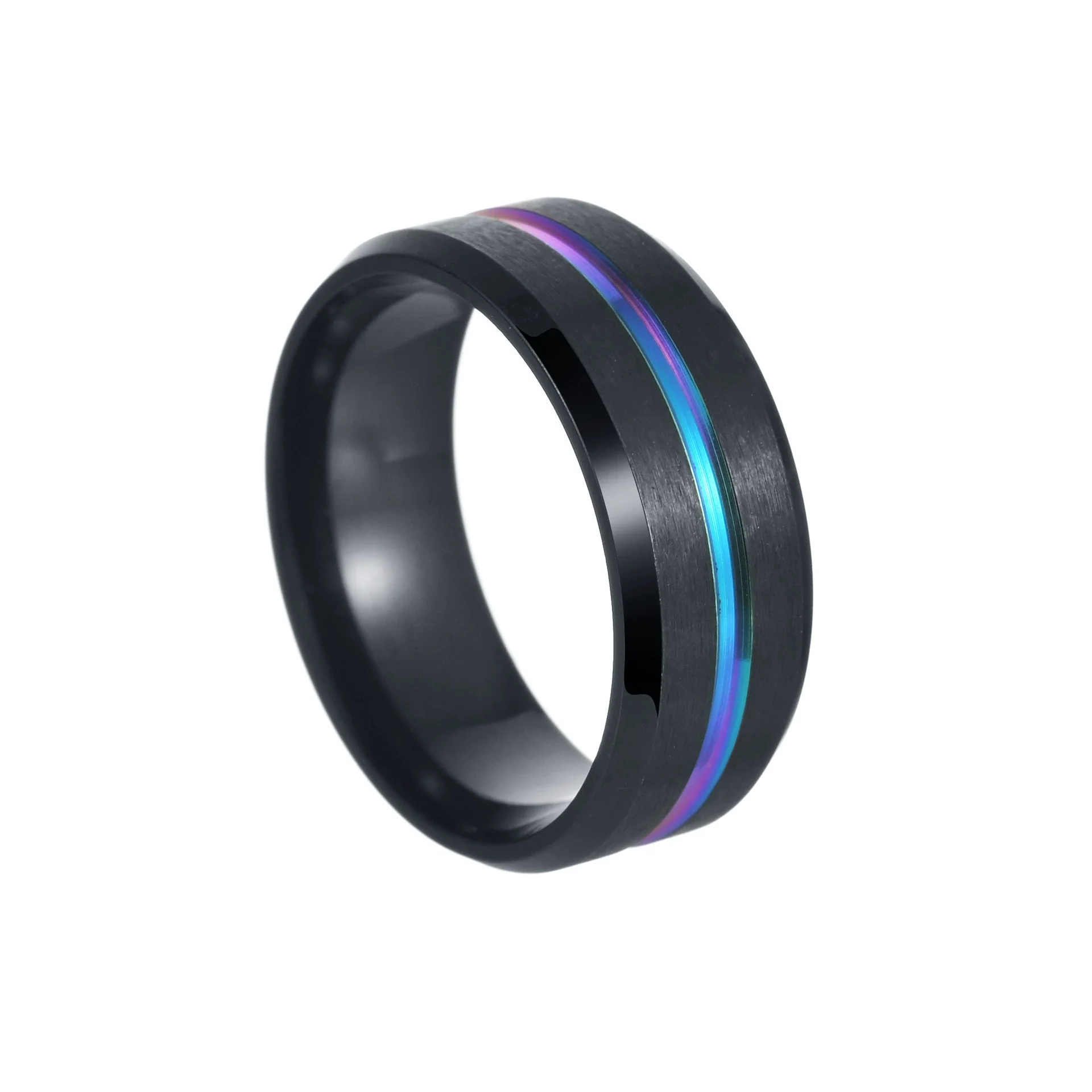 Wholesale Unisex Jewelry Geometric Stainless Steel Ring Electroplating - Image 7