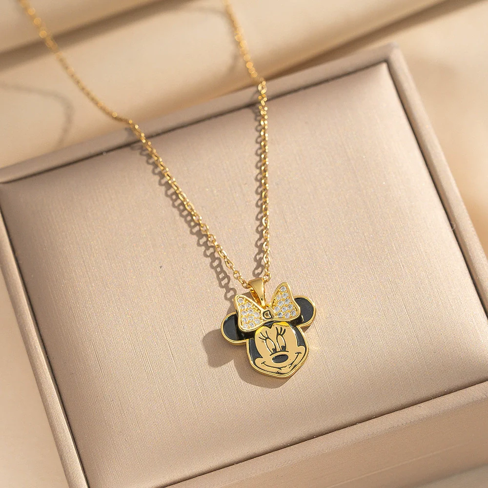 Wholesale Unisex Light Luxury Style Animals Zodiac Pattern Cartoon Anime Pendant Necklace Made Of Titanium Steel And Environmentally Friendly Copper With Gold Plated Processing - Image 2