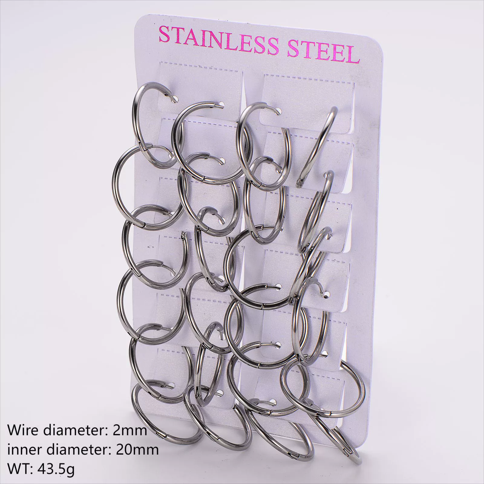 Wholesale Unisex Minimalist Geometric Circle Ear Buckle 18K Gold Vacuum Plated 304 Stainless Steel - Image 23