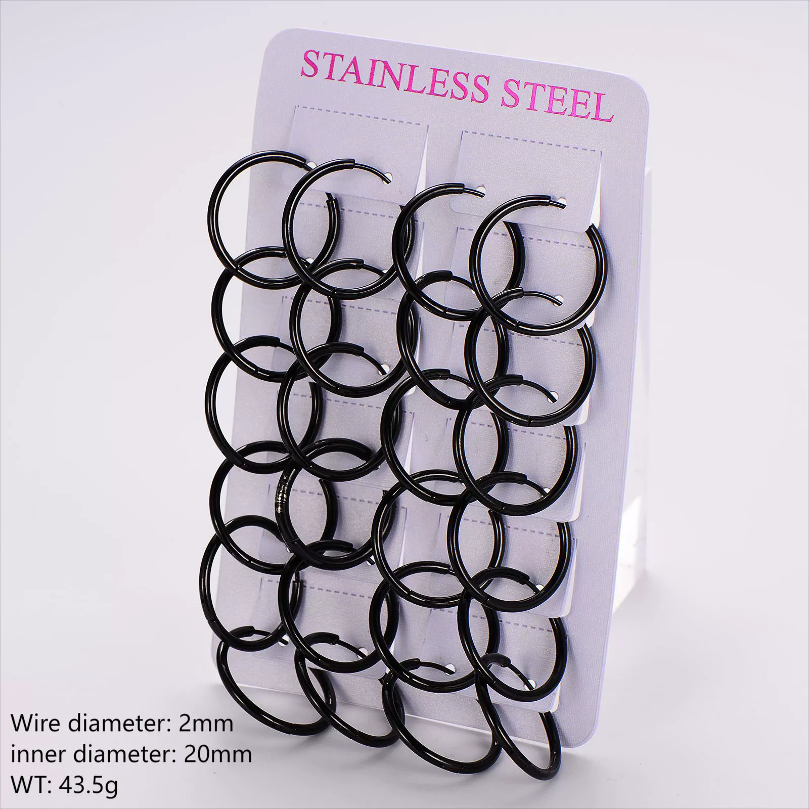 Wholesale Unisex Minimalist Geometric Circle Ear Buckle 18K Gold Vacuum Plated 304 Stainless Steel - Image 25