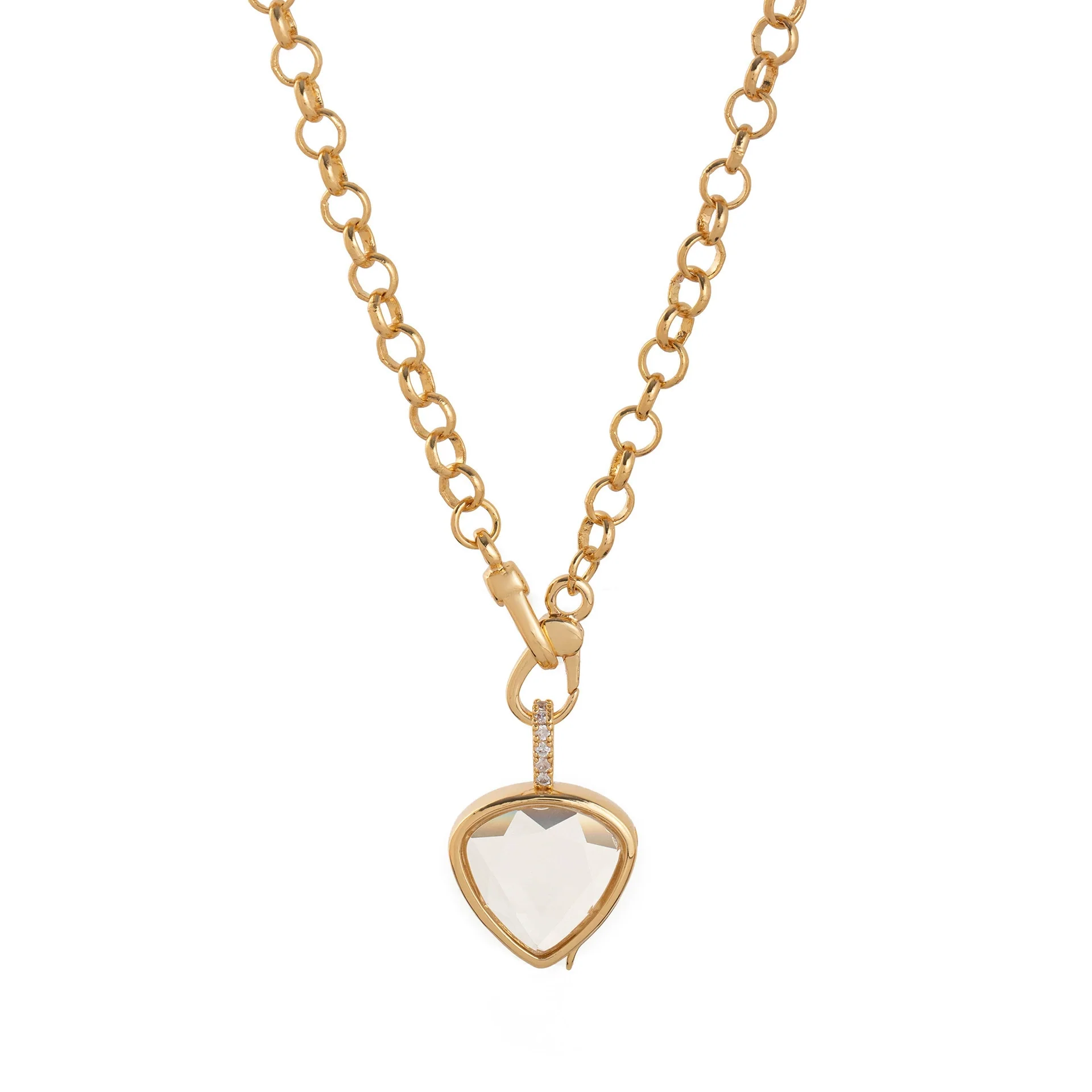 Wholesale Unisex Old Money Style Geometric Copper Titanium Steel O Word Chain Photo Box Pendant With Electroplating And Hollow Design - Image 8