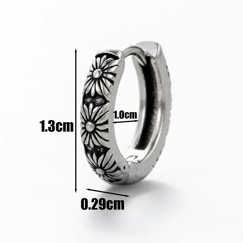 Wholesale Unisex Piercing Earrings Stainless Steel Cast Geometric Pattern Polished - Image 11