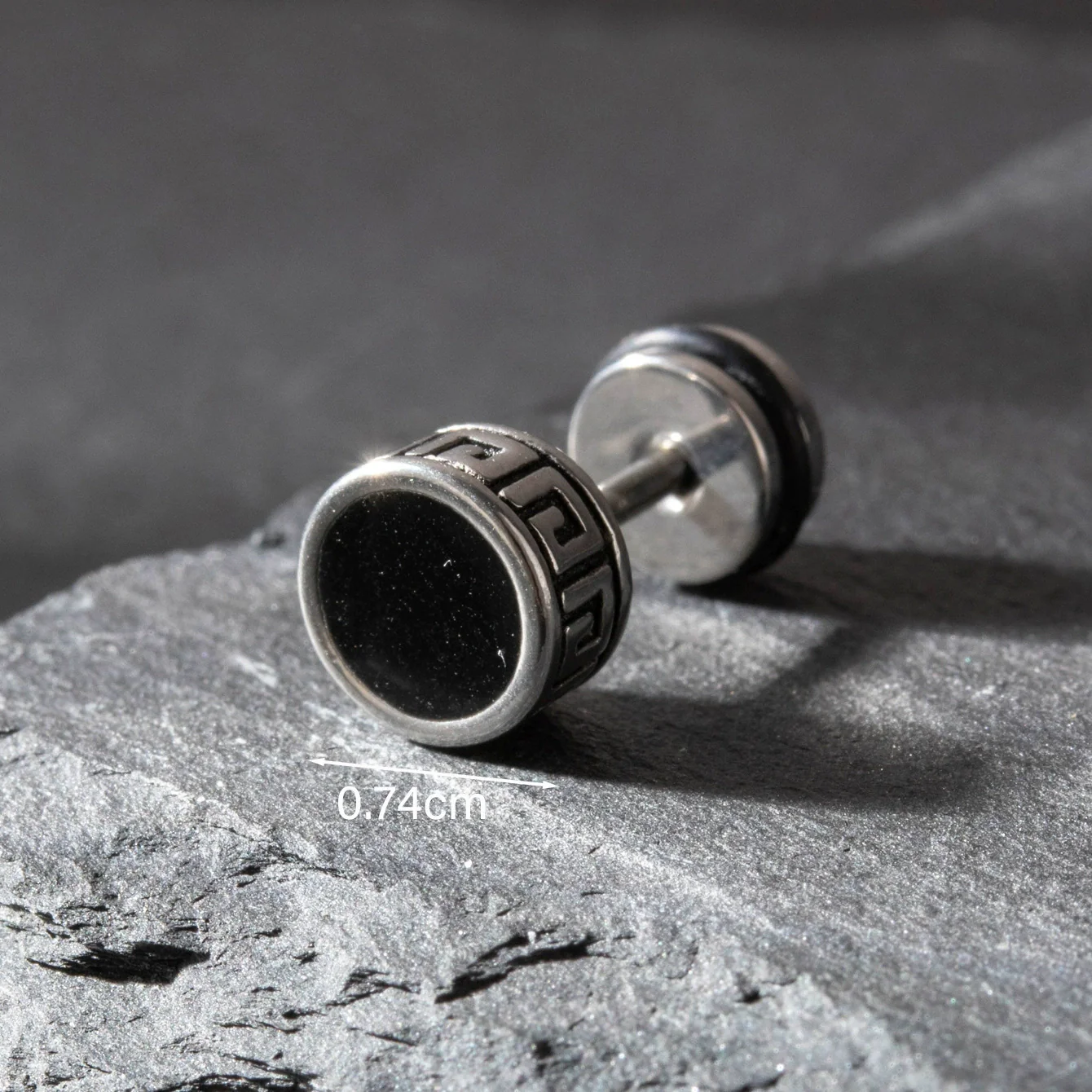 Wholesale Unisex Piercing Earrings Stainless Steel Casting Geometric Punk Fashion Retro With Polishing - Image 10
