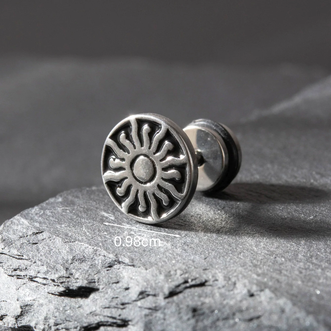 Wholesale Unisex Piercing Earrings Stainless Steel Casting Geometric Punk Fashion Retro With Polishing - Image 6