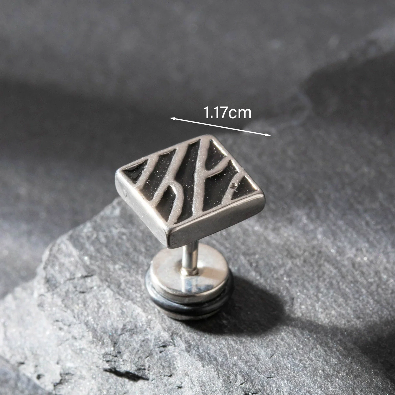 Wholesale Unisex Piercing Earrings Stainless Steel Casting Geometric Punk Fashion Retro With Polishing - Image 7