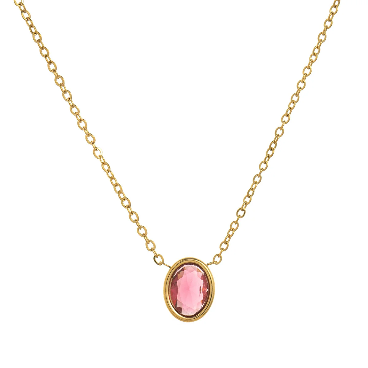 Wholesale Unisex Retro Geometric Titanium Steel Stainless Steel 18K Gold Plated Necklace - Image 7