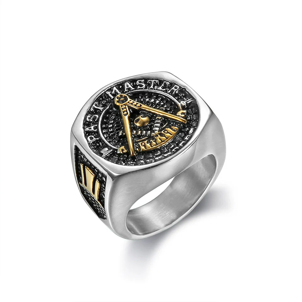 Wholesale Unisex Retro Personality Ring Titanium Steel Oil Treated - Image 6