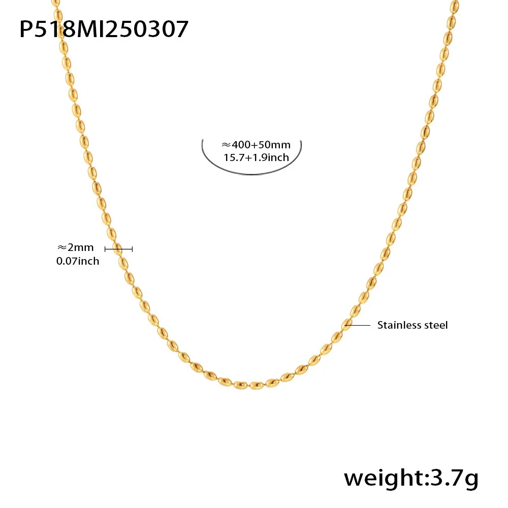 Wholesale Unisex Simple Geometric Ferris Wheel Rectangular Zircon Necklace In Titanium Steel With Electroplating - Image 7