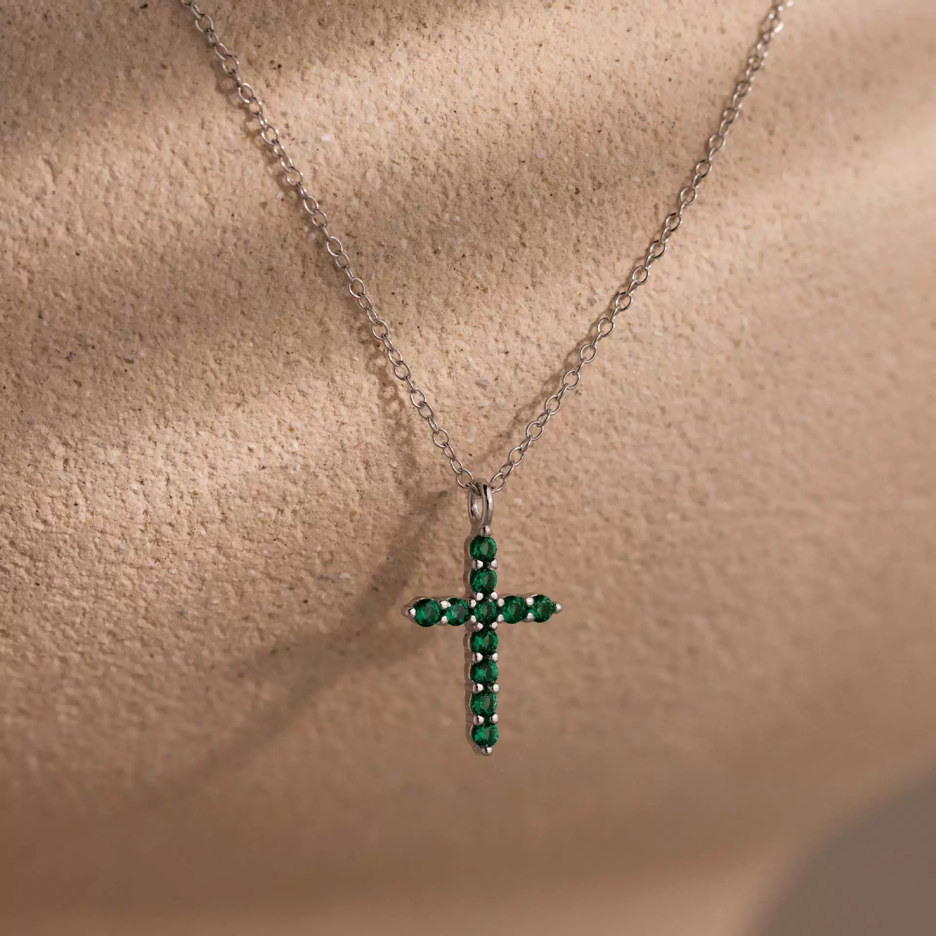 Wholesale Unisex Simple Heart Shape Cross Water Drop Pendant Paper Clip Necklace With String Of Pearls Chain Copper Electroplated Gold Color Retention - Image 12